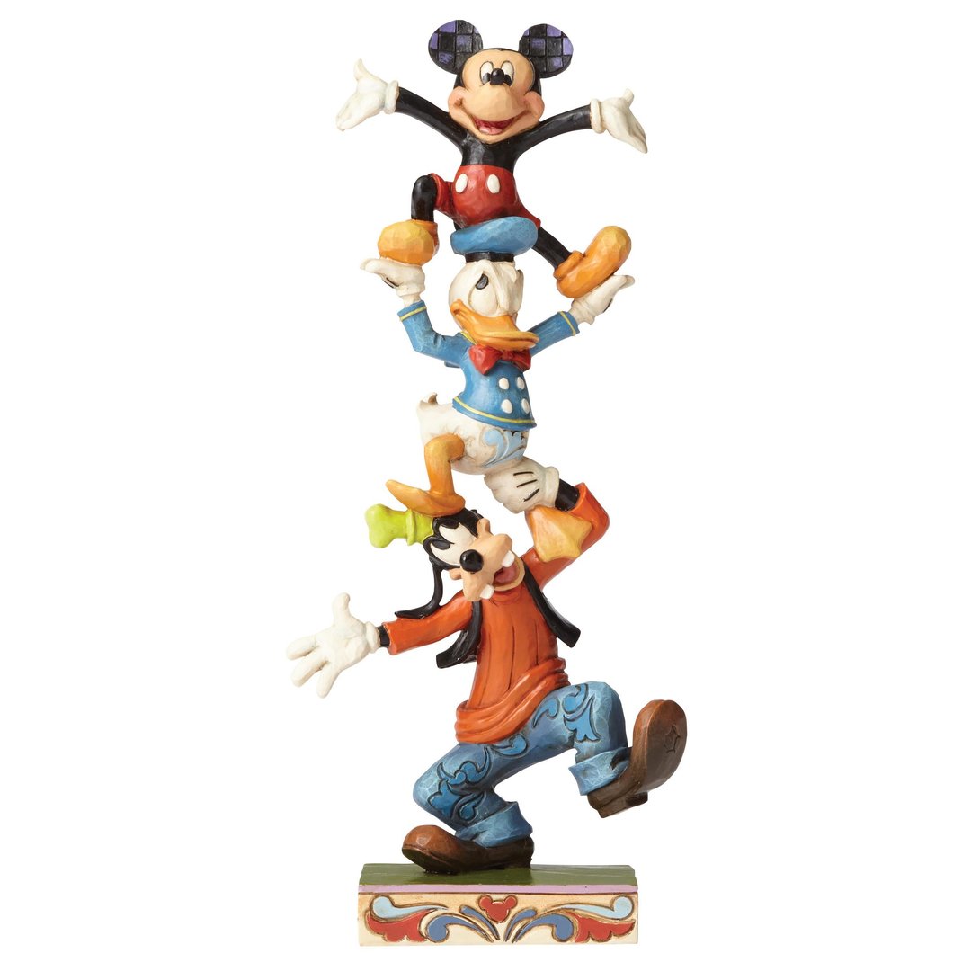 Goofy, Donald Duck & Mickey Mouse Teetering Tower