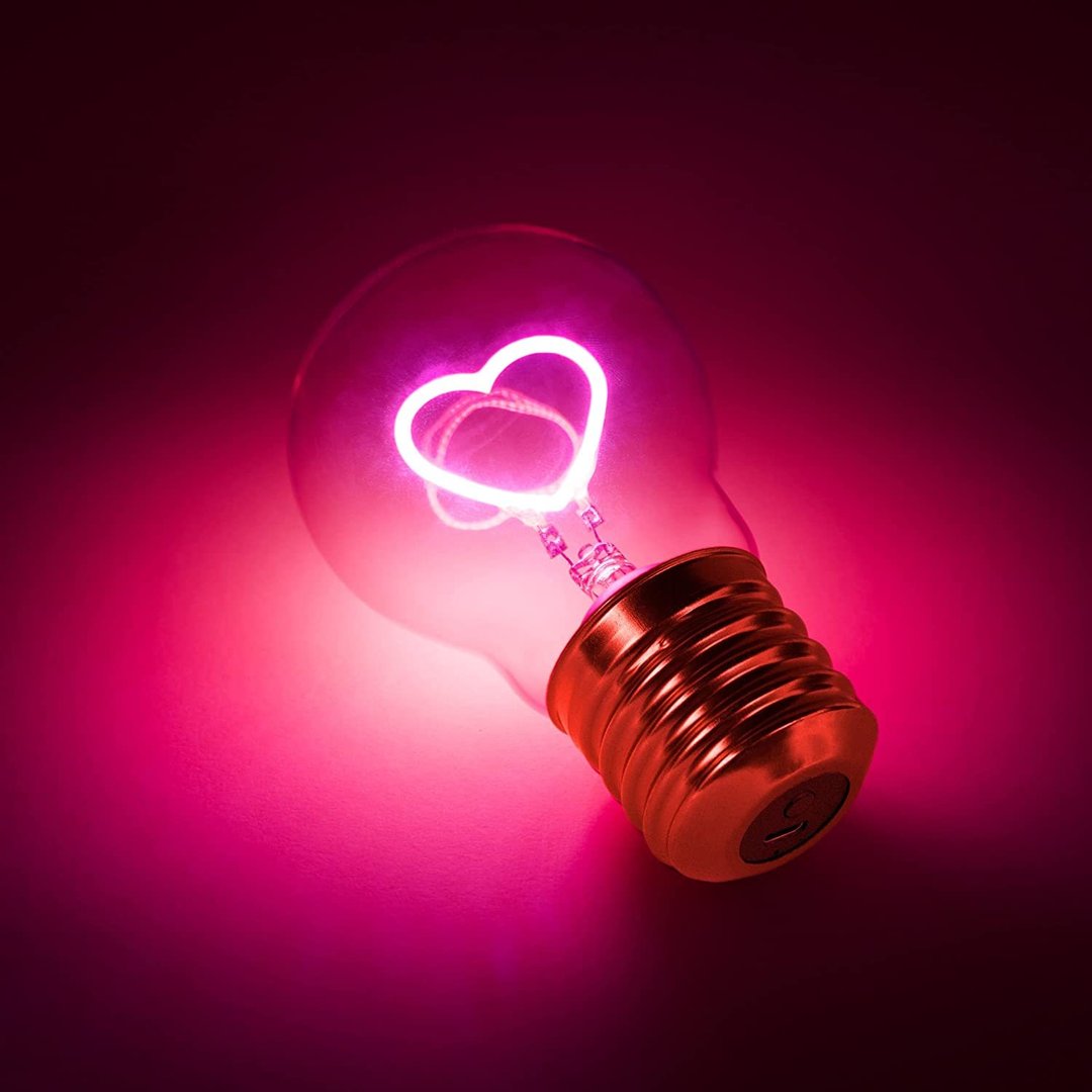 Kabellose LED Glühbirne Herz von SUCK UK