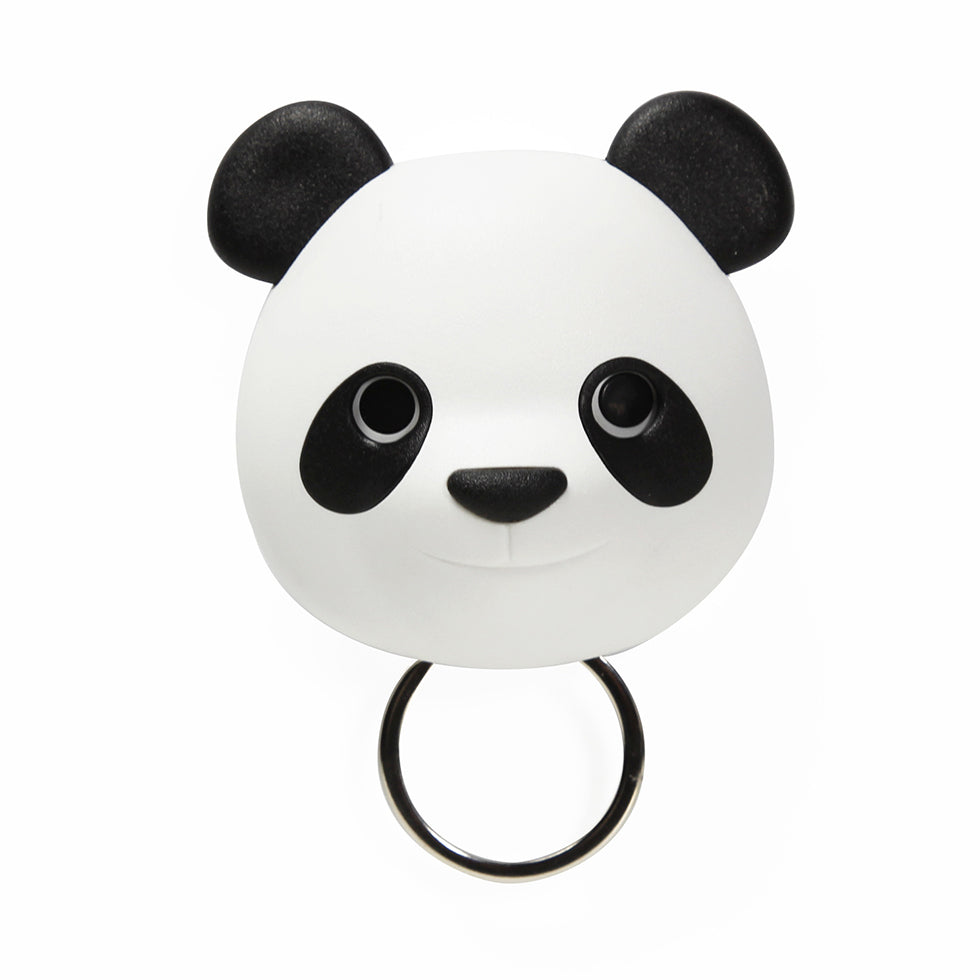 Schlüsselhalter Panda schwarz