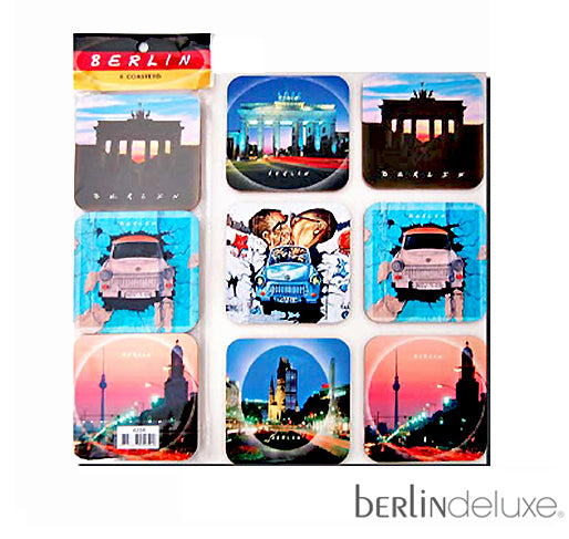 Coaster set of 6 - Berlin motifs