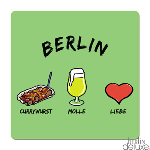 Coasters Currywurst Molle Love