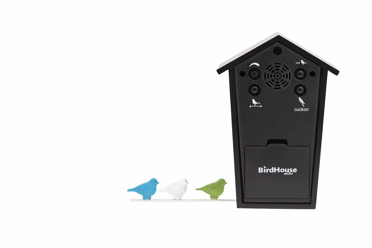 KOOKOO-Birdhouse-Mini-Schwarz-schwarz-berlindeluxe-rot-vogel