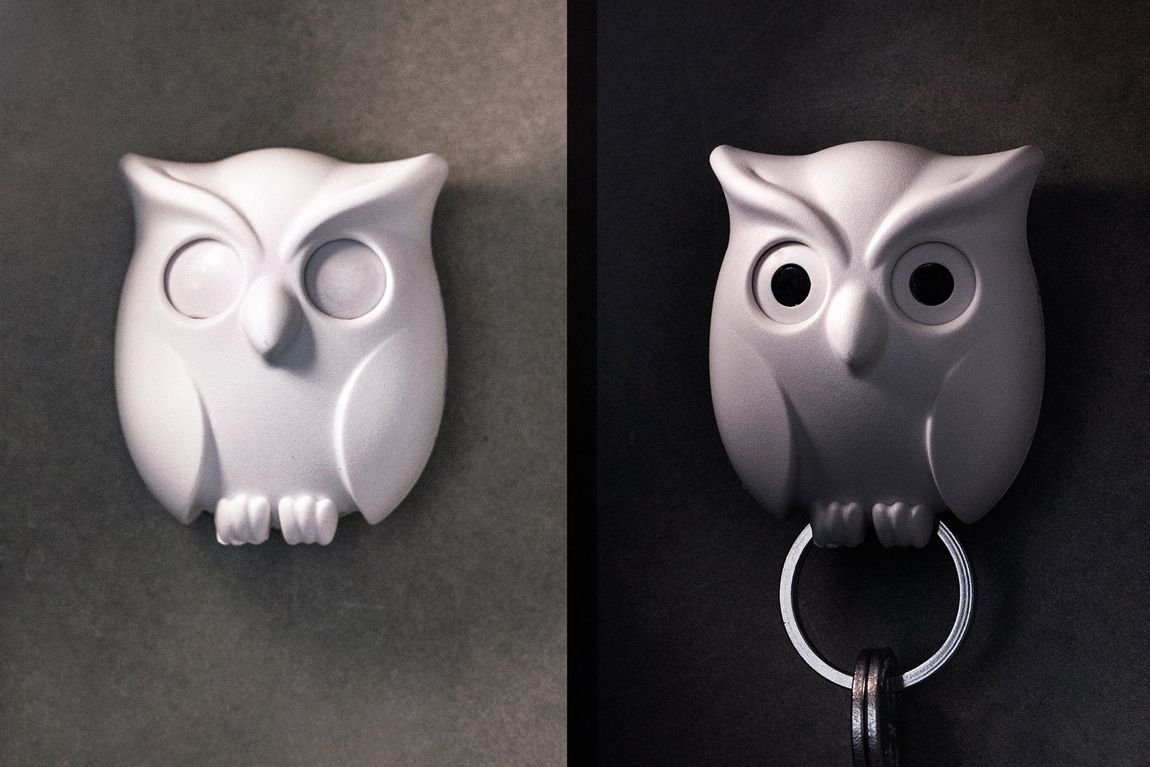 Key holder owl white