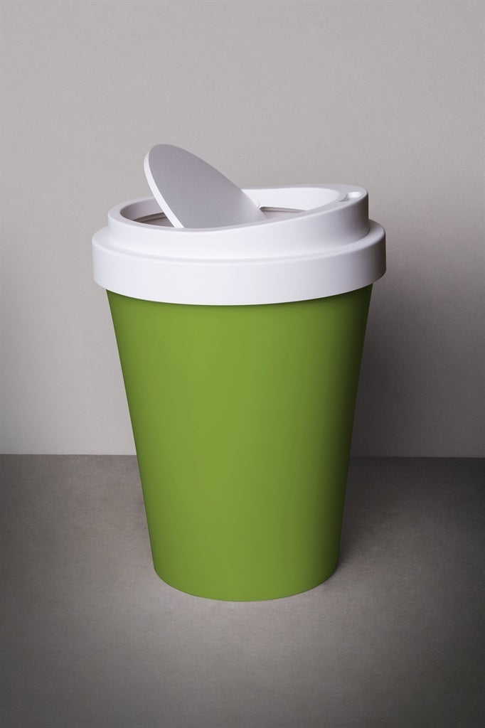 Mini Abfalleimer "Coffee Bin" grün - Qualy
