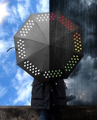 Color changing umbrella