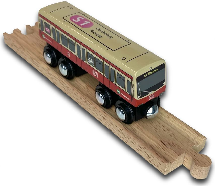 Miniatur Holz S-Bahn Berlin S1 zum Spielen