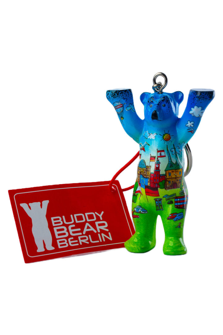 Schlüsselanhänger Comic Blue - Buddy Bär