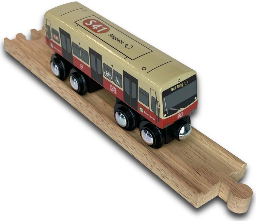 Miniatur Holz S-Bahn Berlin S41 zum Spielen