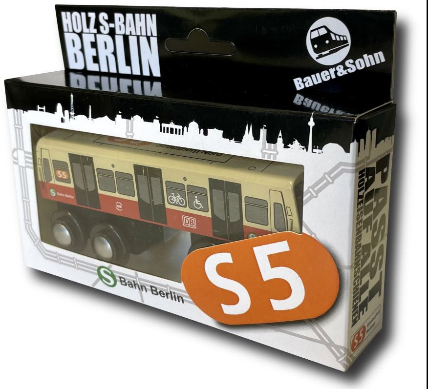 Miniatur Holz S-Bahn Berlin S5 zum Spielen