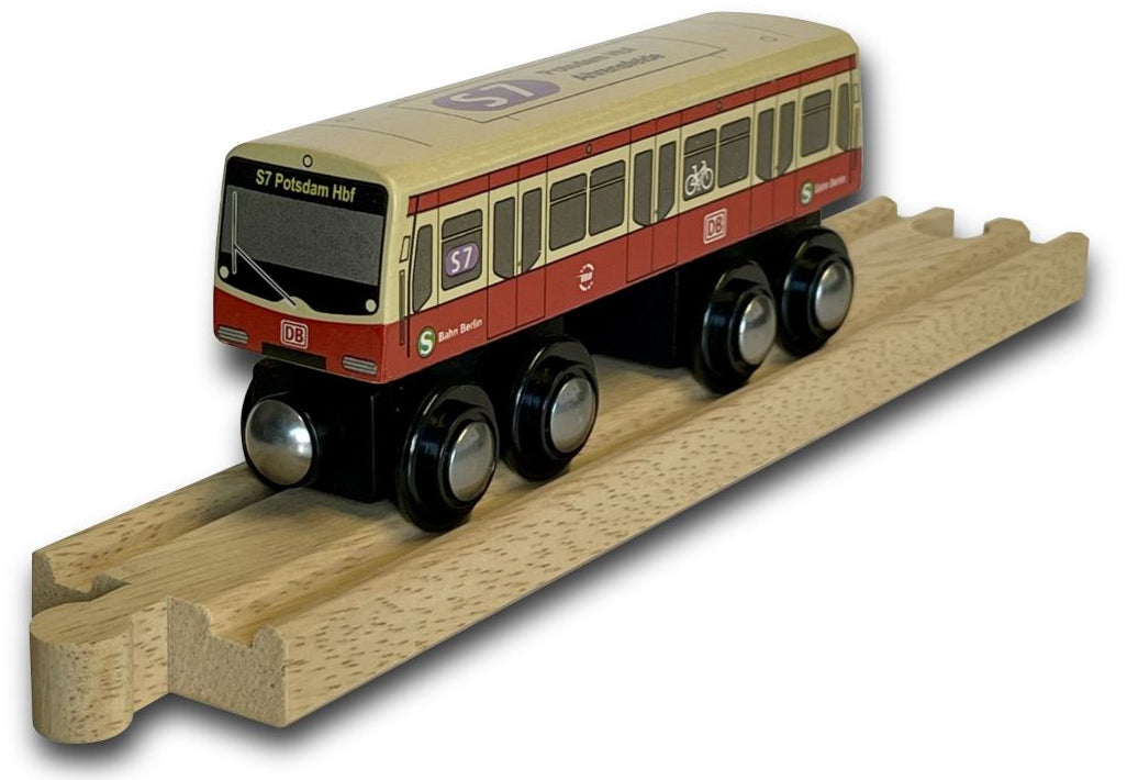 Miniatur Holz S-Bahn Berlin S7 zum Spielen