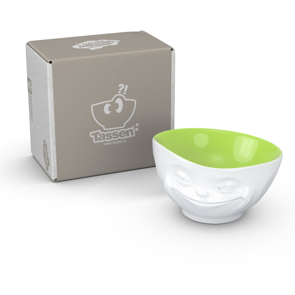 Bowl Grinning Green Inside - TV Cups