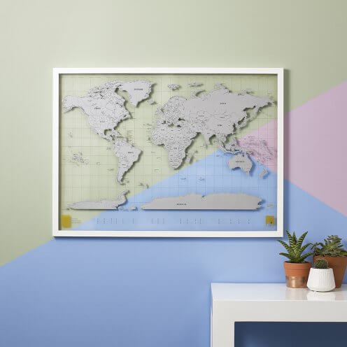 Transparent Scratch Map - World Map