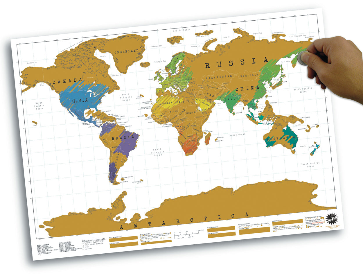 Scratch Map - XL Weltkarte zum rubbeln