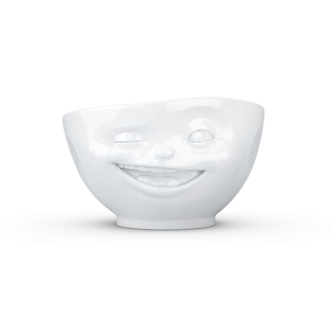 Cup winking white - TV cups