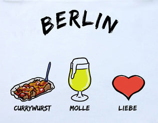 Cooking apron Berlin Currywurst Molle love