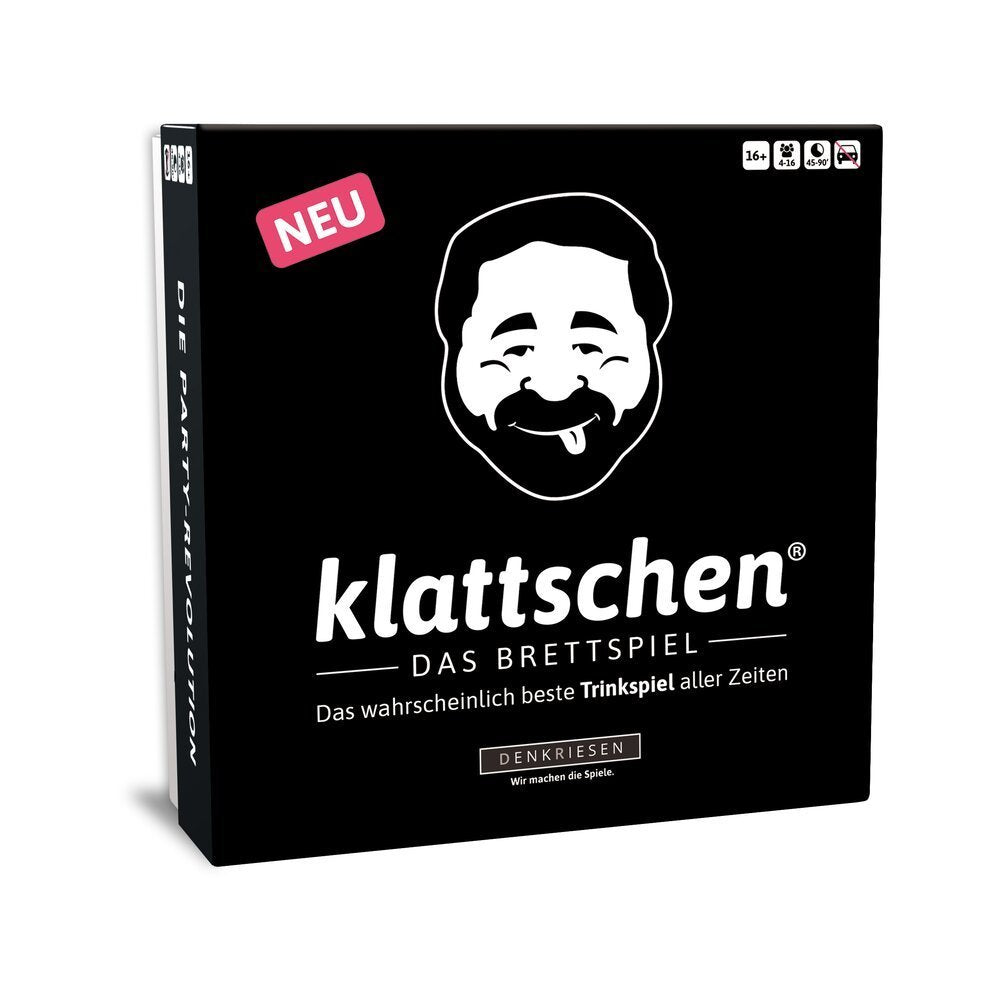 Klattschen-Brettspiel-Trinkspiel/Partyspiel-berlindeluxe-brettspiel-schwarz-mann
